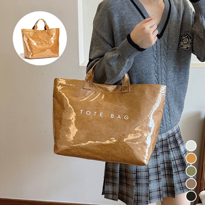 🔥Damen-Einkaufstasche mit Buchstaben-Print👜