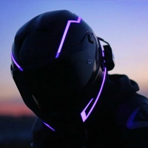 🔥🔥Motorcycle Helmet Light LED DIY Helmet LED Light Motorbike Reflective Strips