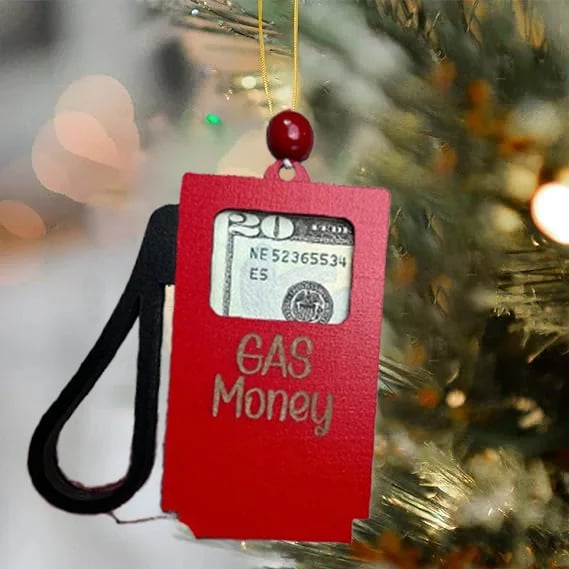 🎅2024 CHRISTMAS GIFT🎁--💸Gas (Shopping) Money Ornament