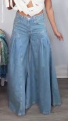 Women's Casual Wide-leg Flared Jeans