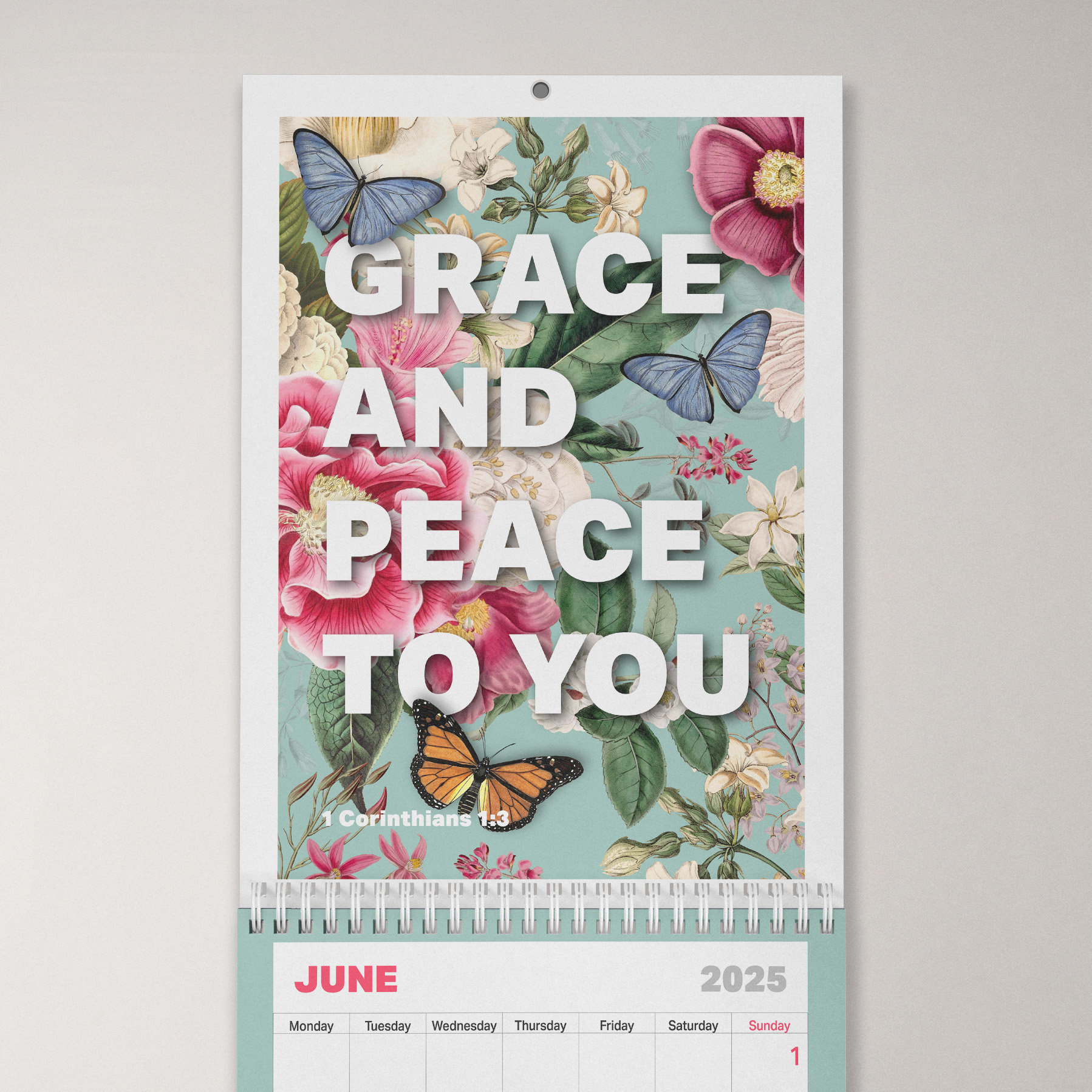 2025 Christian Calendar | Bible Verse Wall Calendar