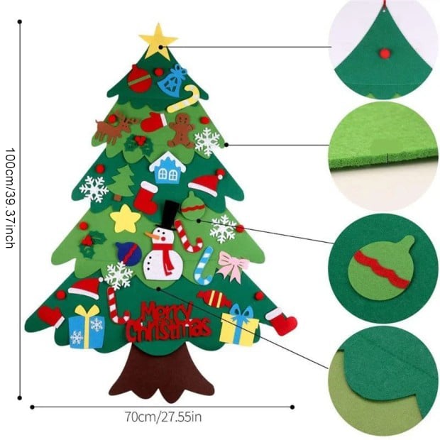 🎄Buy 1 Get 1 Free 🎁DIY Felt Christmas Tree Set