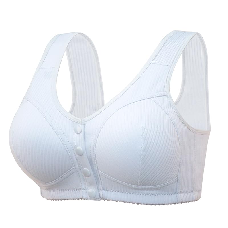 🎉Buy 1 Get 3 (3packs) - COMFORTABLE FRONT-CLOSURE WIRELESS PLUS SIZE BUTTON BRA