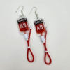 Blood Bag Earrings fake blood