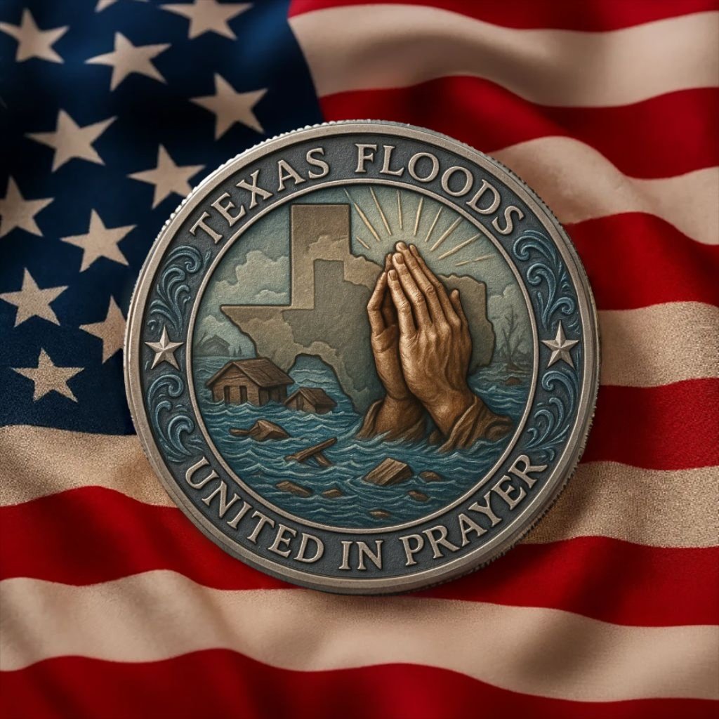 🏆Flash Sale 60% OFF -🙏🌊Texas Flood Prayer Coin