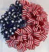 💞Handmade Patriotic ribbon Wreath