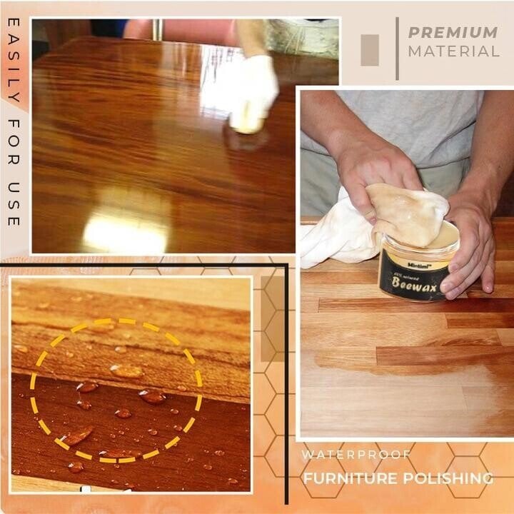 (🎄Christmas Hot Sale🔥🔥)Wood Seasoning Beeswax, Polish for Furniture(BUY MORE SAVE MORE)
