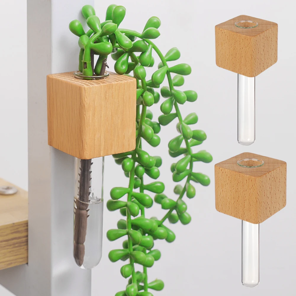🔥Last Day Promotion 70% OFF🔥Wooden Test Tube Vase DIY Flower Arrangement