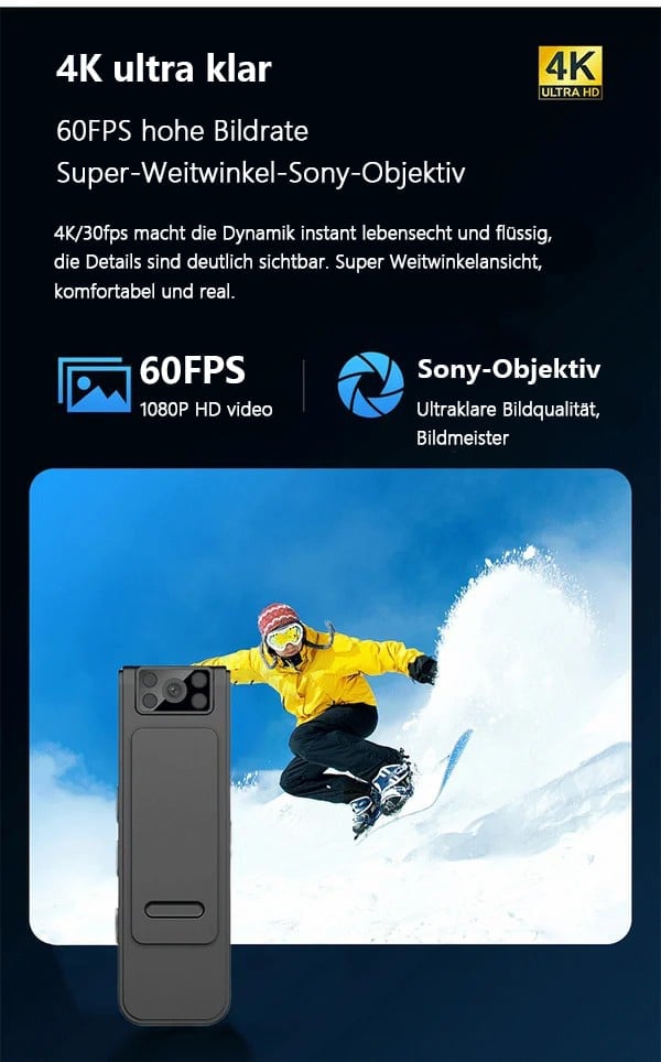 🔥2025 Neue HD 1080P Kamera mit Geräuschreduktion
