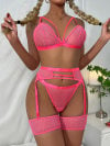 SHEMESIX Love To Love You Strappy Crochet Style Lingerie