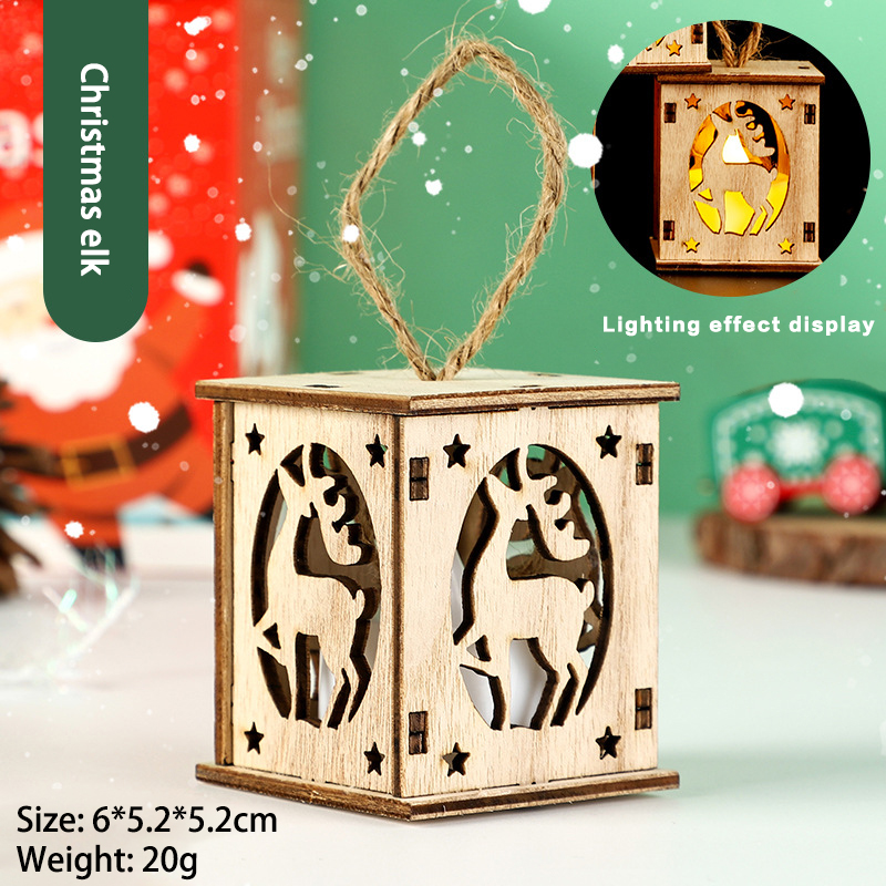 🎄Ealy Christmas Sale 49% OFF✨Christmas LED Wood House Ornaments Eco-friendly Glowing