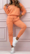 Women's V-neck Casual Sports Sweatshirt Suit