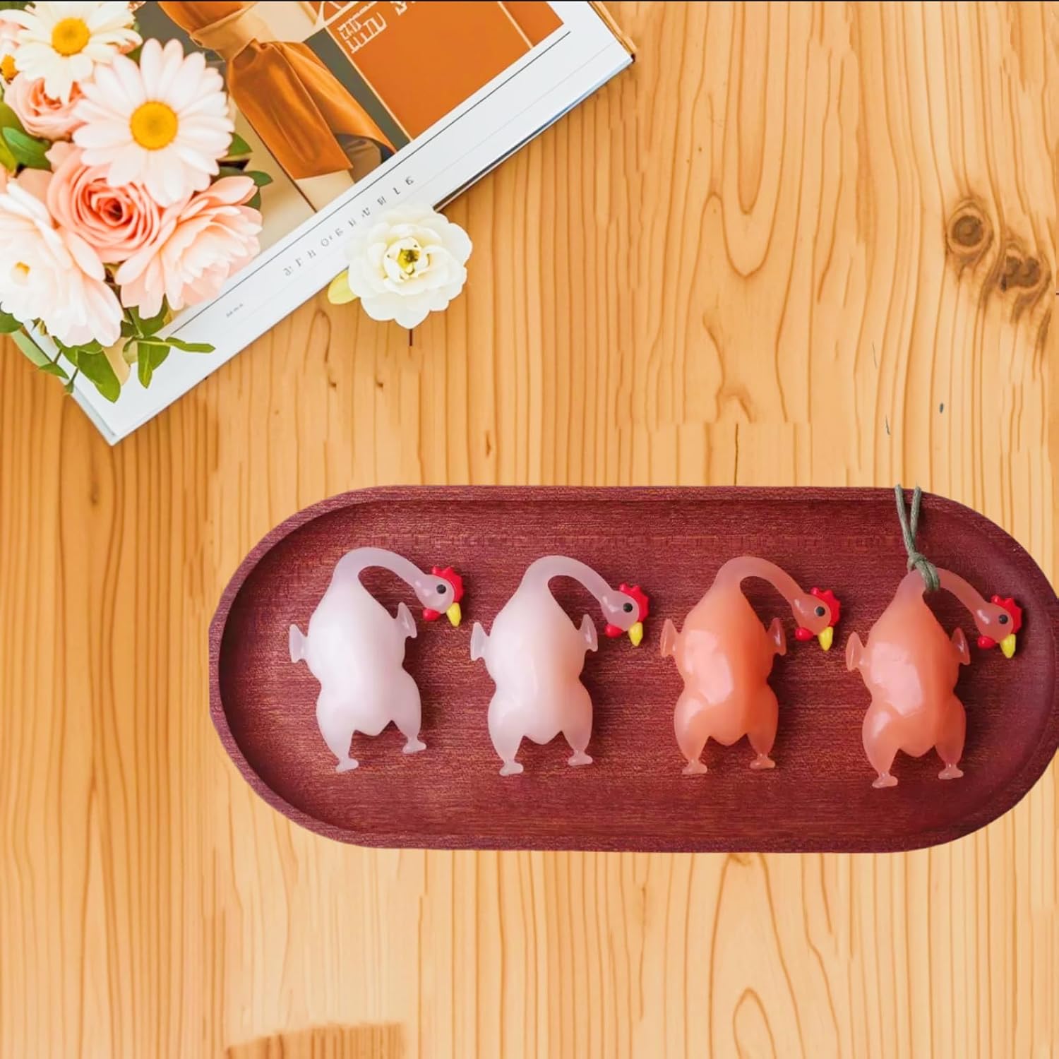 ⏰LAST DAY SALE 50% OFF💥Uv Color-Changing Chicken Pendant⚡Buy 2 Get 2 Free