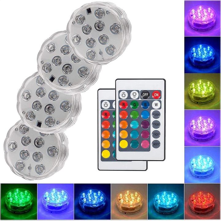 (🔥Clearance Sale - 40% OFF)💥Submersible LED Pool Lights Remote Control