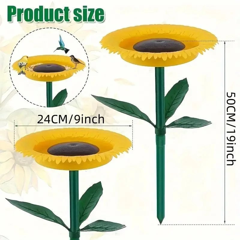 Last Day 49% OFF  🌻Sunflower Standing Bird Feeder