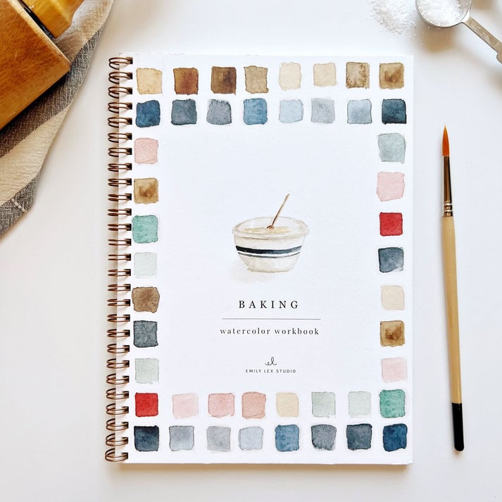 🍪Baking Watercolor Workbook