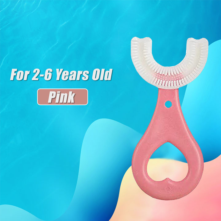 (🎅Christmas Pre Sale- Special Offer Now) All Rounded Children U-Shape Toothbrush