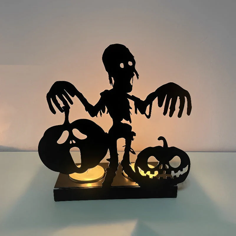 Funny Shadow Stand - Halloween Metal Candle Holder