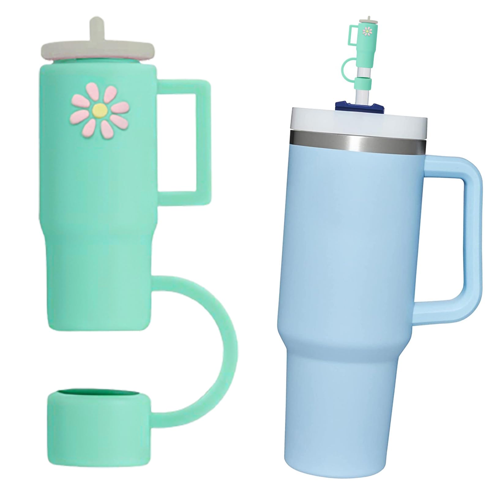 🥤Silicone Straw Covers Compatible with Stanley Tumblers