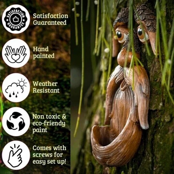 🔥Last Day Promotion - 49% OFF🌳Unique Bird Feeders for Outdoors-Old Man Tree Art