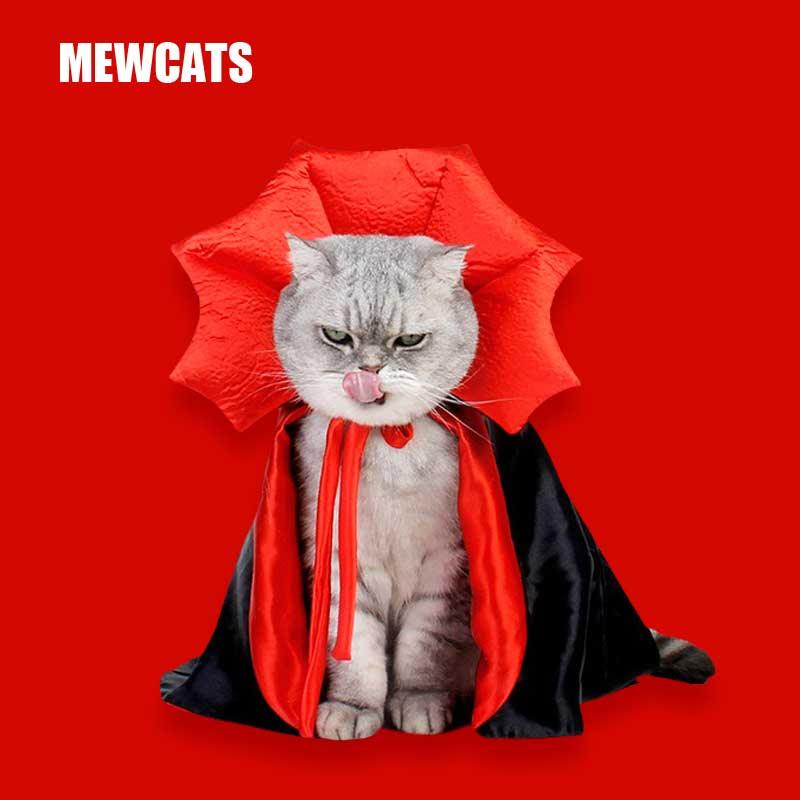 <strong>🎃Halloween Special 50% OFF</strong> 🦇Halloween Pet Cape Costumes Cosplay Vampire Cloak