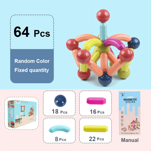 Last Day Special Sale 40% OFF - Educational Magnet Building Blocks