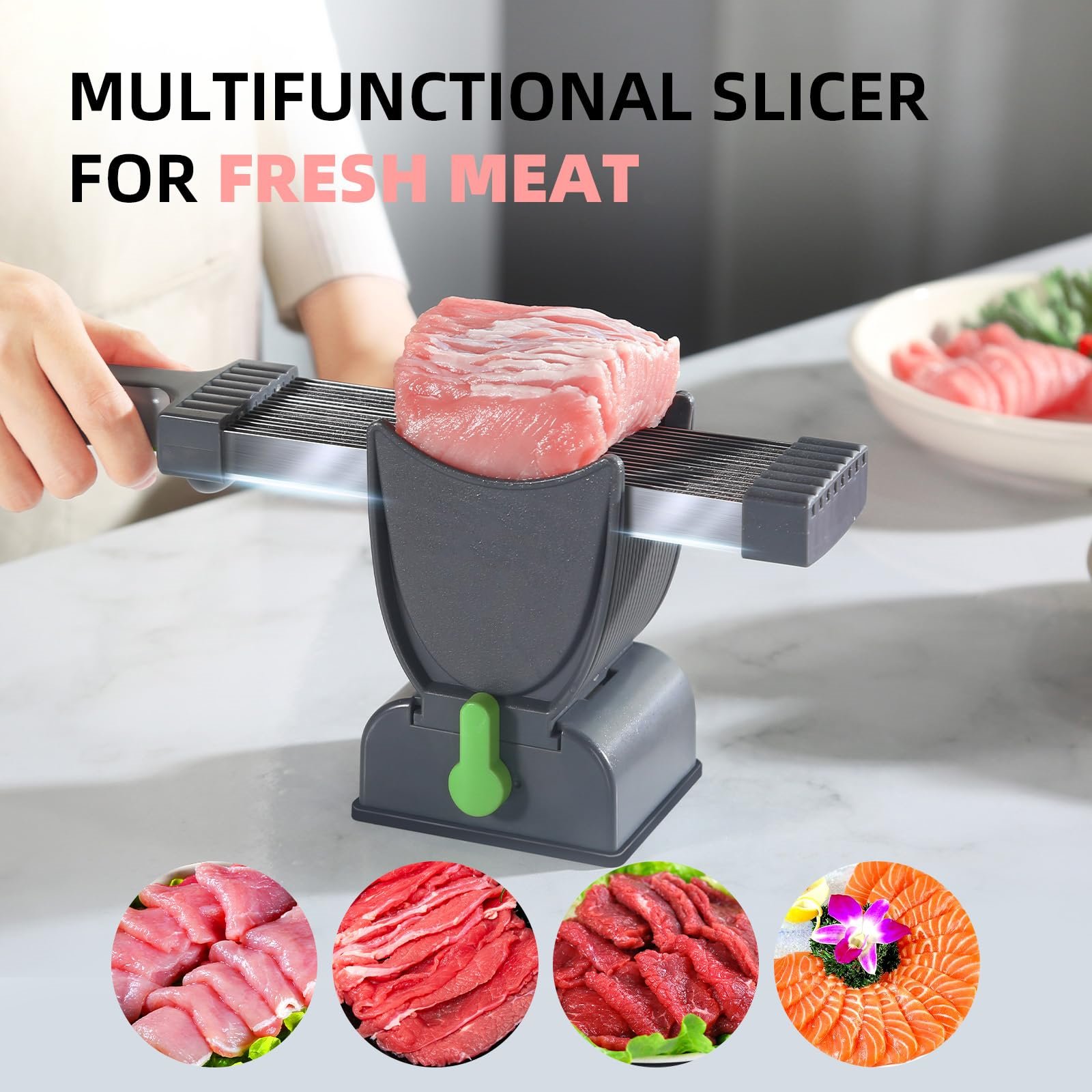 (🎄Christmas Hot Sale - 49% OFF) 17-in-1 Stainless Steel Meat Slicer