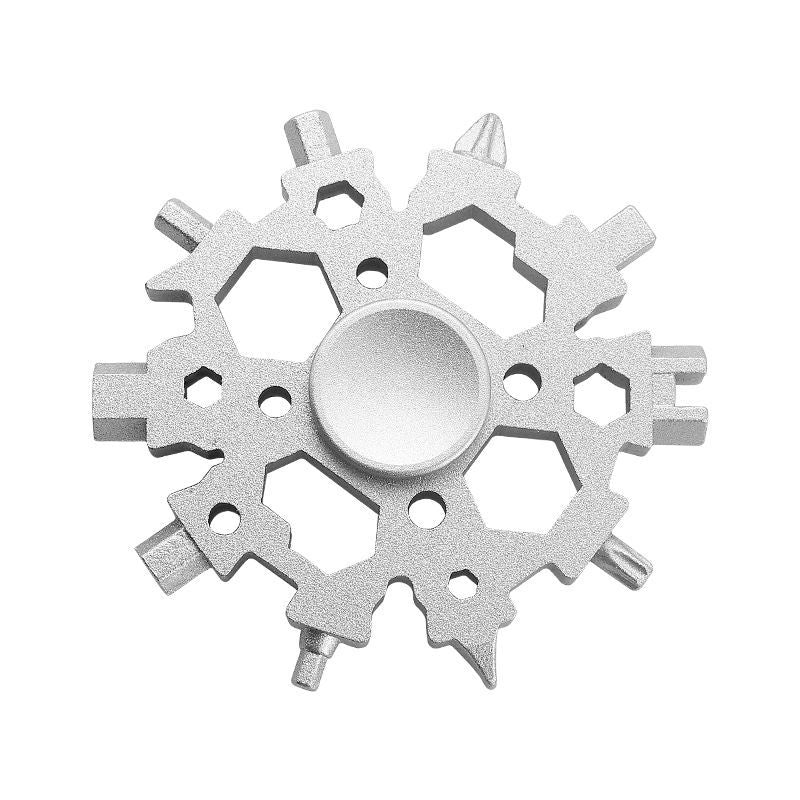 (🔥Hot Sale-Save 49% OFF) 23 in 1 Stainless Steel Gyro Snowflake Multitool - Buy 2 Free Shipping