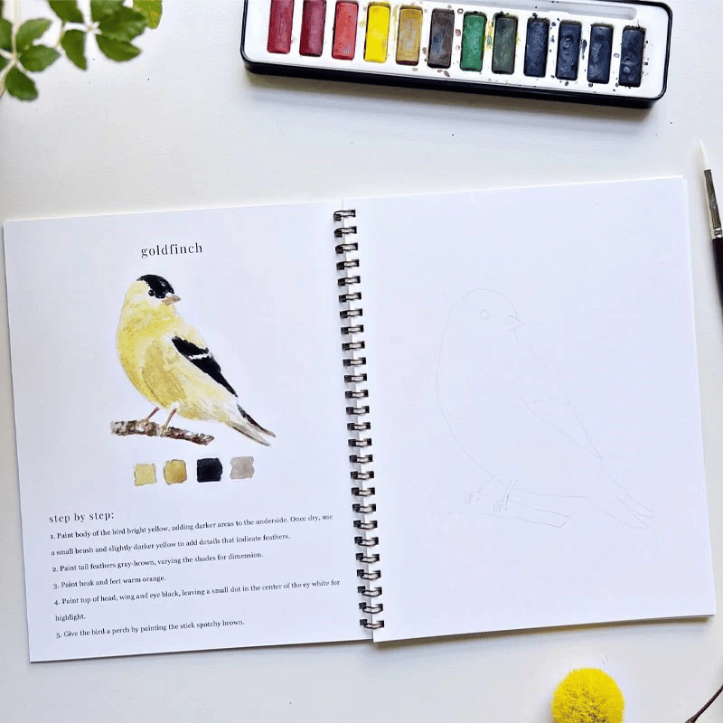 🔥 Letzter Tag: 49% Rabatt! 🖼️ Anfängerfreundliches💕 Aquarell-Workbook