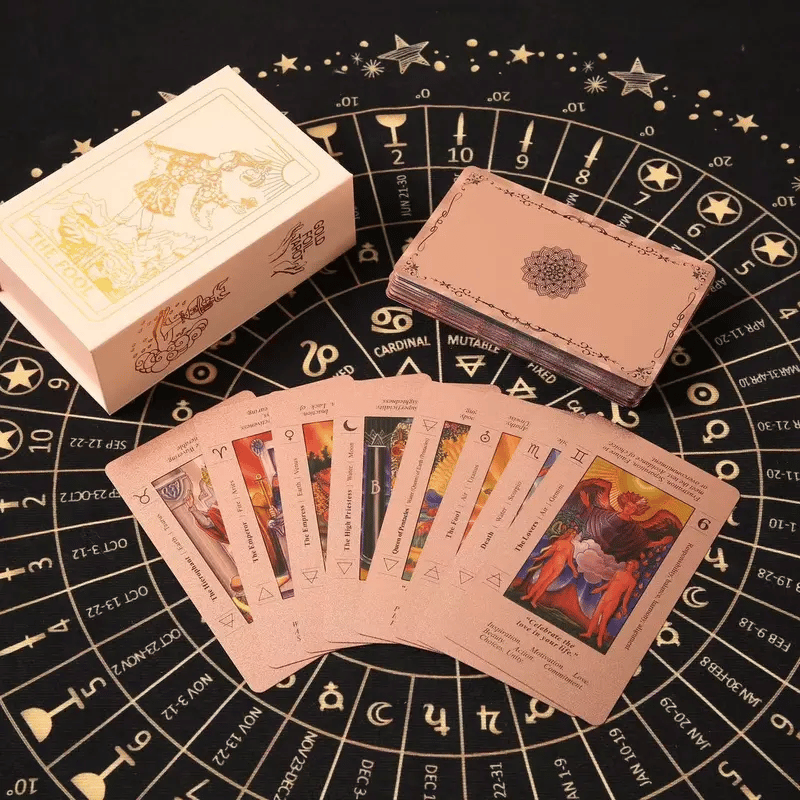 🔥Last Day Promotion 50% OFF🔥Pink Holographic Tarot Deck: Unlock Intuition with Ease and Beauty
