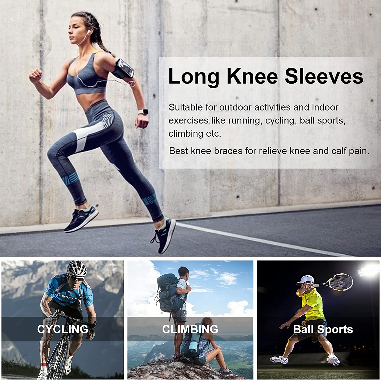 (🌲Early Christmas Sale- SAVE 48% OFF)Full Leg Compression Knee Braces for Knee Pain and Warmth(buy 2 get free shipping)