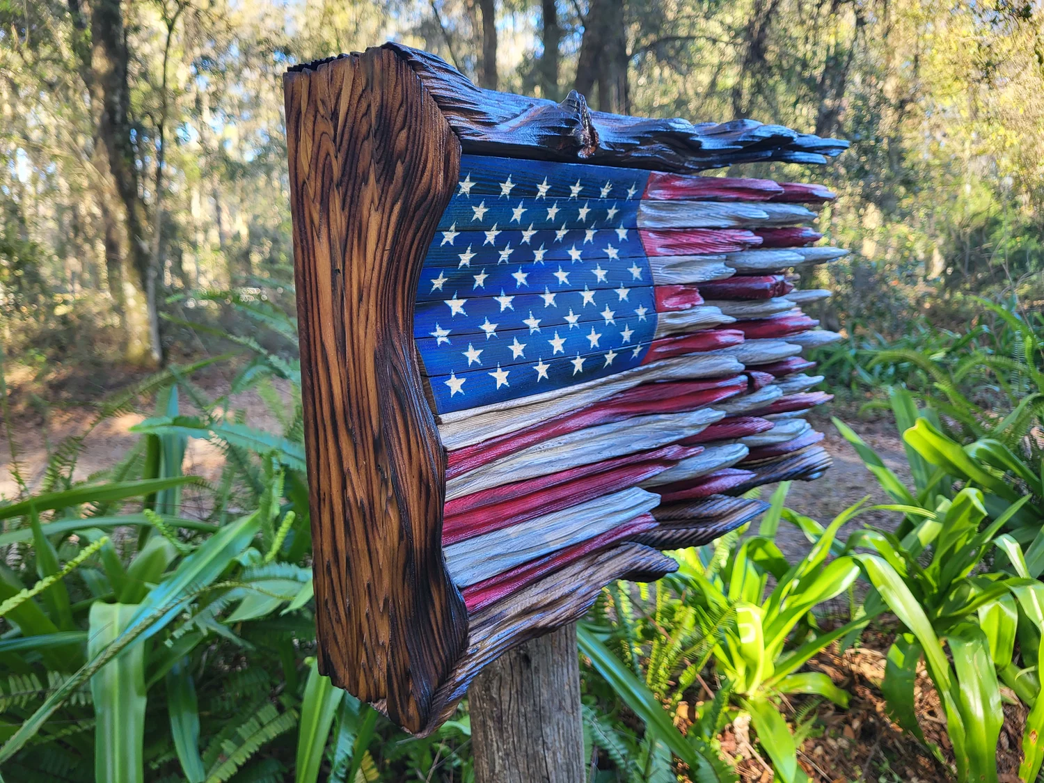 🔥Last Day Sale - 50% OFF🎁Handmade Honor US Flag With Cypress Trim