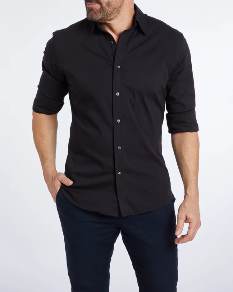 🔥 Last Day 50% OFF 🔥Oxford Stretch Zip Shirt (Buy 2 Free Shipping)