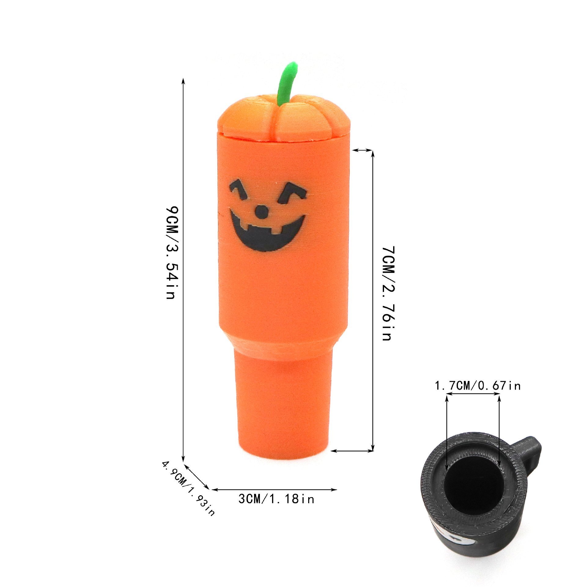 🎁TikTok Last Day Sale - 70% OFF🎉Lipstick Anti-Loss Keychain — Dual Themes: Halloween Pumpkin & Christmas Reindeer（With a key ring）