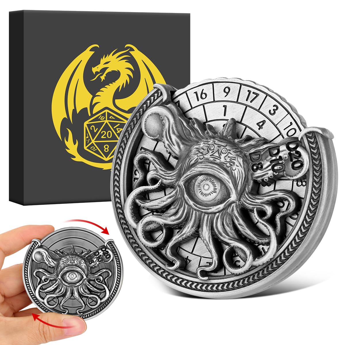 🎁TikTok Last Day Sale - 70% OFF🎉DND 7-in-1 Octopus Metal Dice