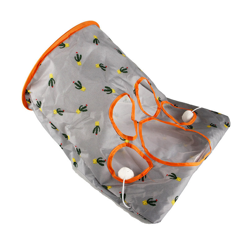 Squeaky Self Interactive Cat Tunnel Bag