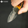 TOSAHWI HANDMADE Beef Bones Damascus Mini Pocket Folding Blades-69530