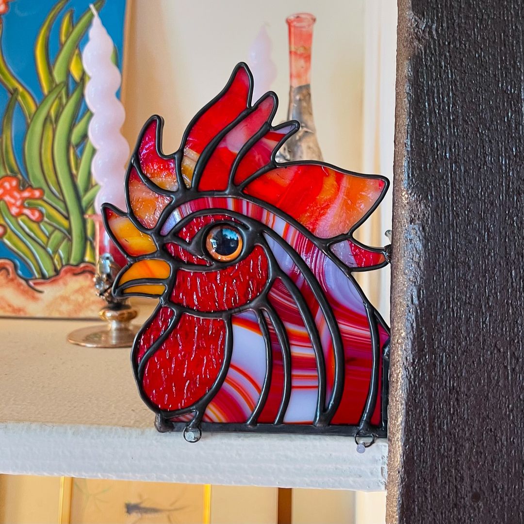 🔥Halloween Sale !!! [70% OFF] -Handmade cock Suncatcher