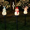 🎅🎄Solar Powered Ground Mounted Snowman Light⛄️