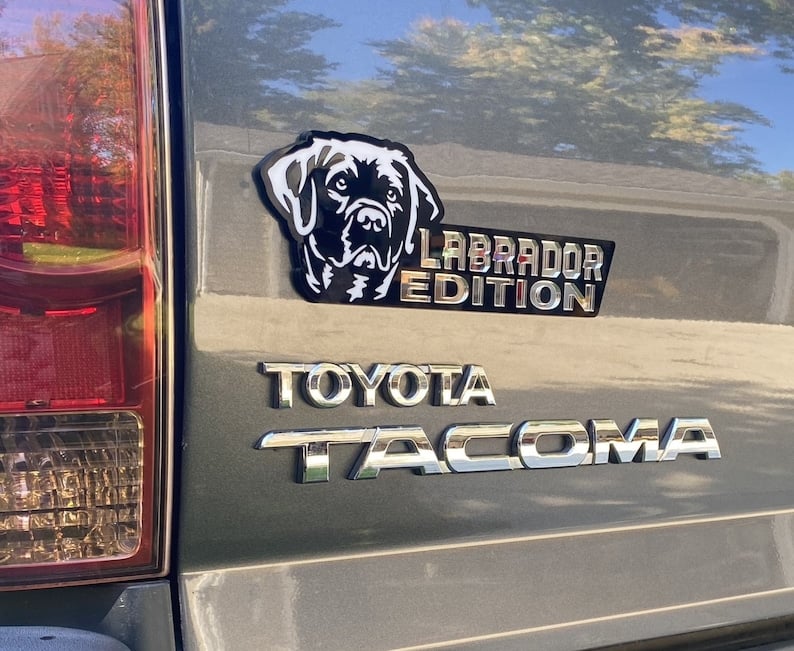 Laser-Cut Dog Car Emblem