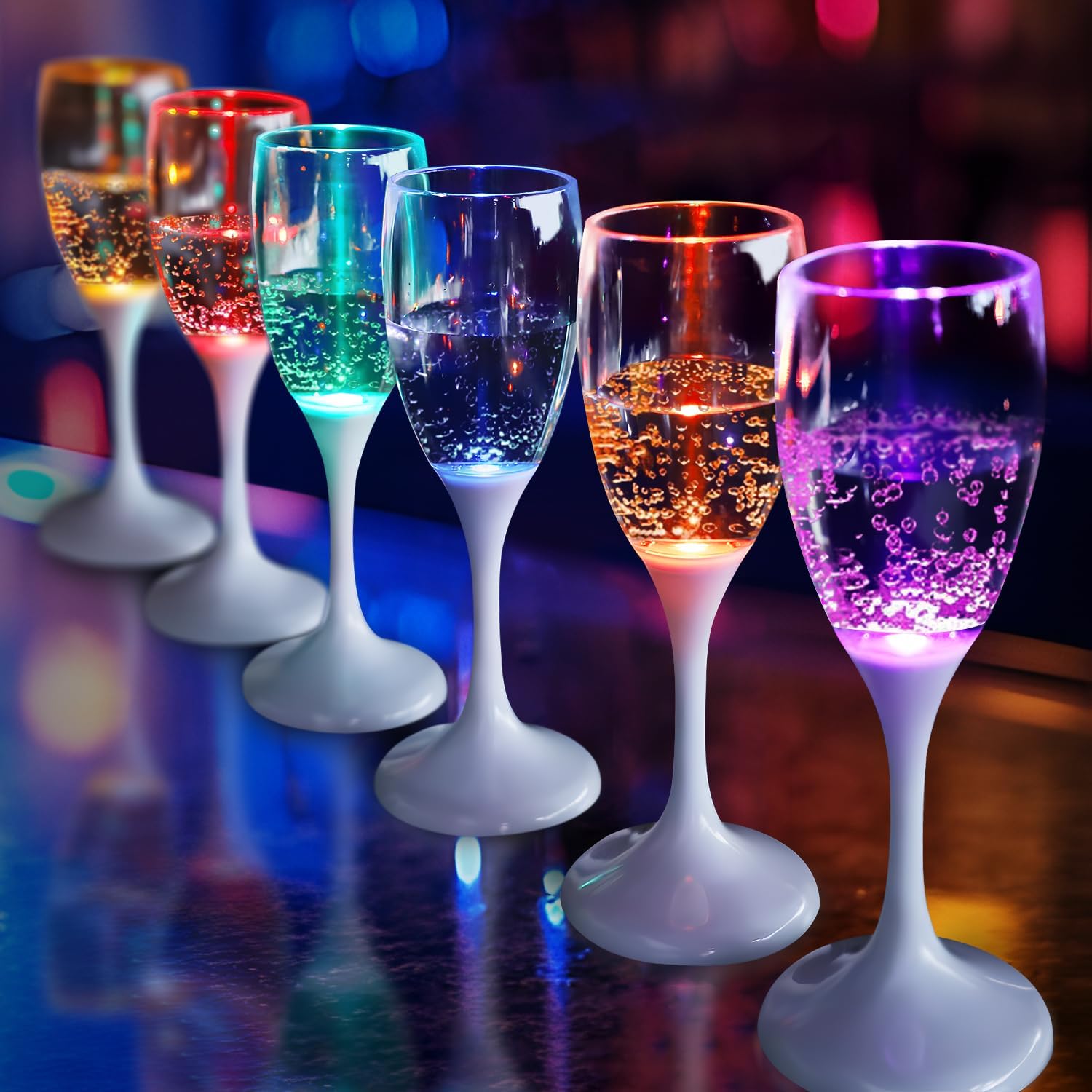 🎉 Party-Ready LED Light Up Wine & Champagne Glasses