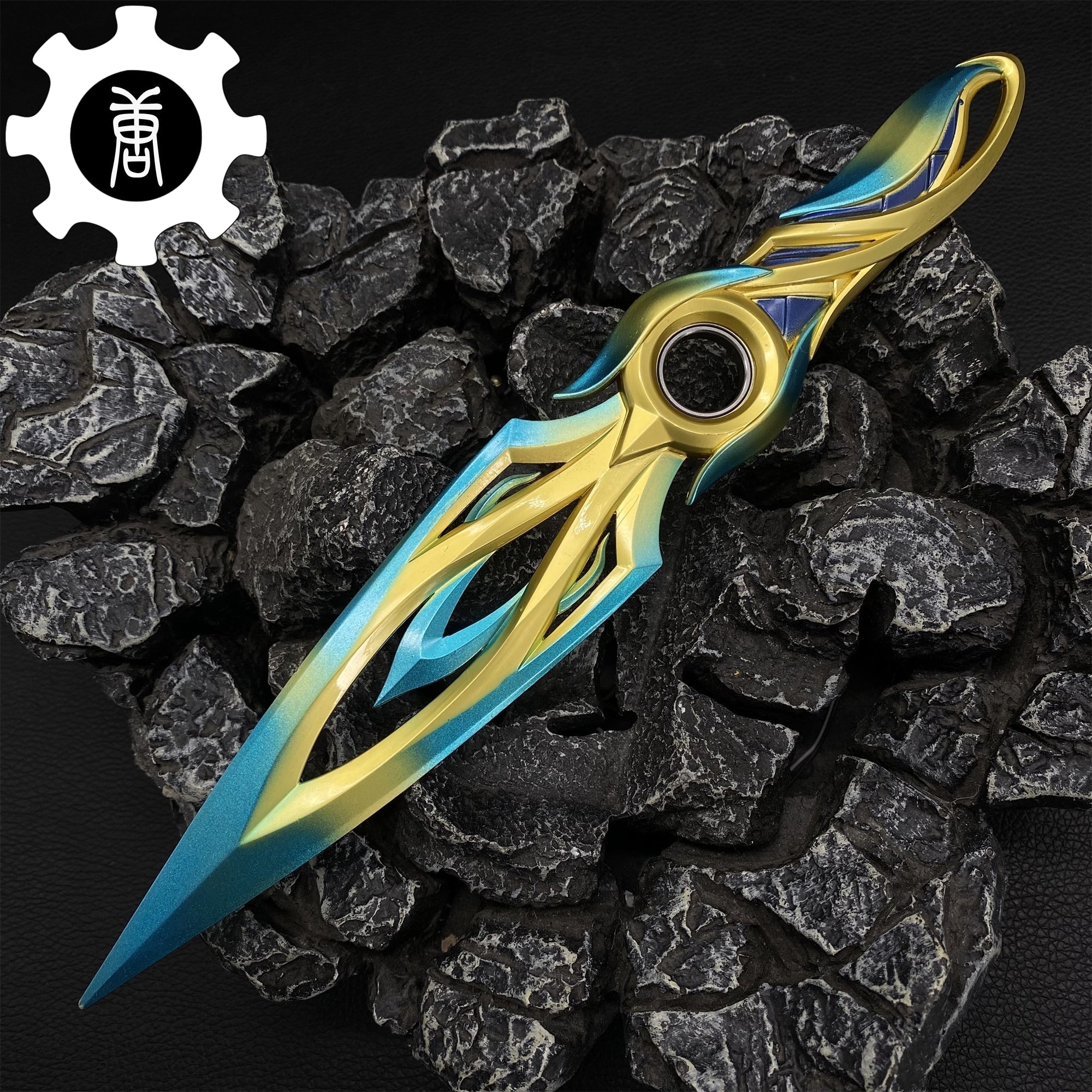 Metal Dull Blade Mystbloom Kunai 11'' Game Prop 3 Colors