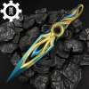 Metal Dull Blade Mystbloom Kunai 11'' Game Prop 3 Colors