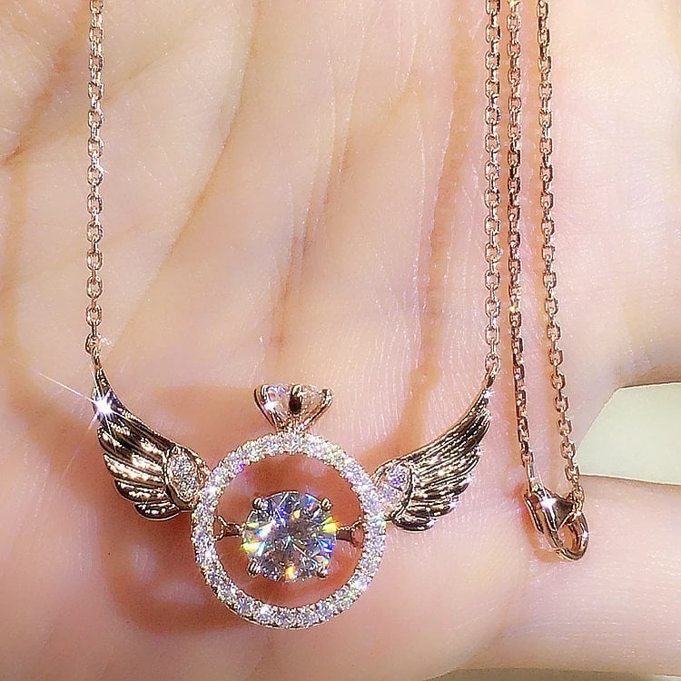 (🌲Early Christmas Sale- 50% OFF) Angel Wings Necklace - Buy 2 Free Shipping