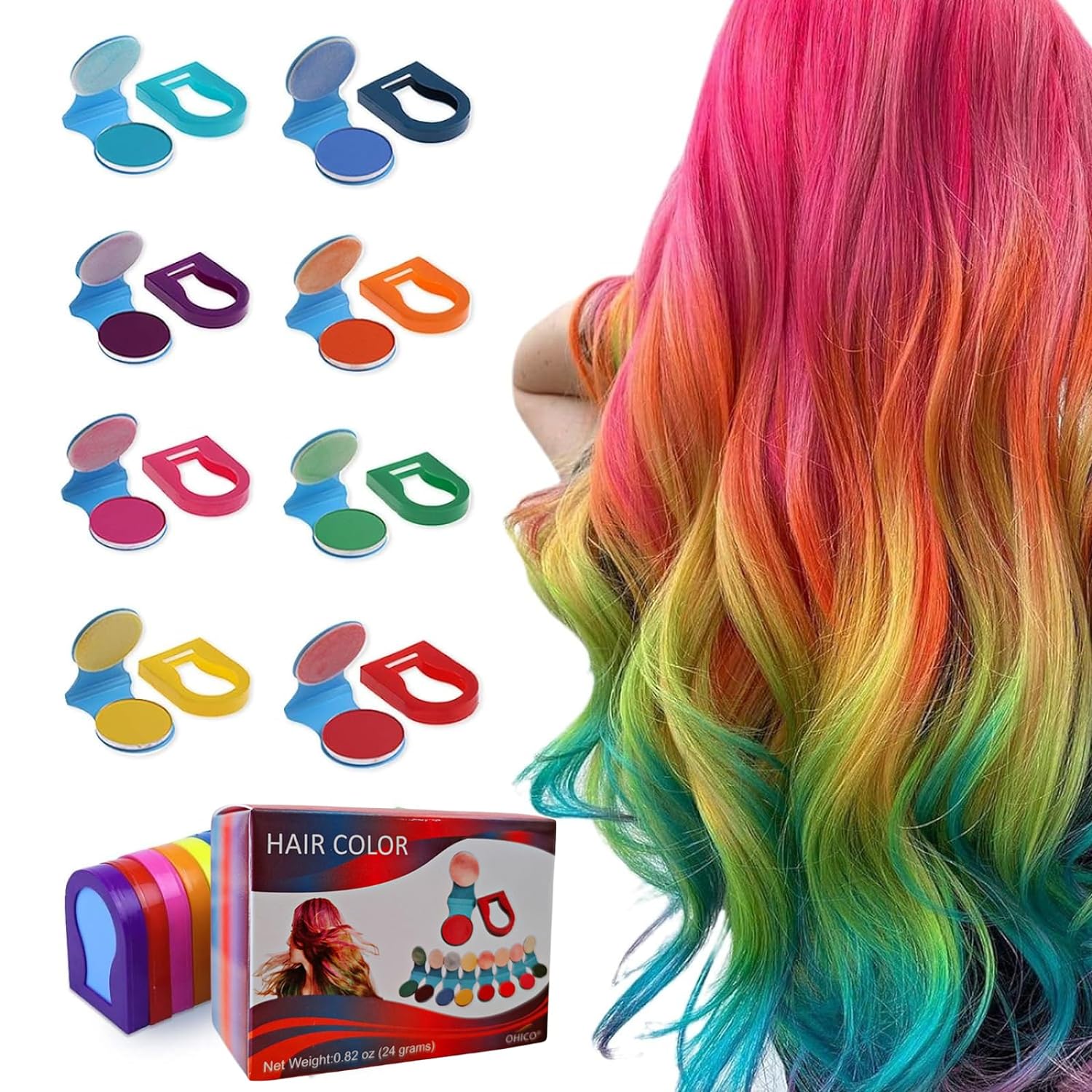 🔥4th of July Sale 50% OFF - Washable Disposable Hair Color Powder