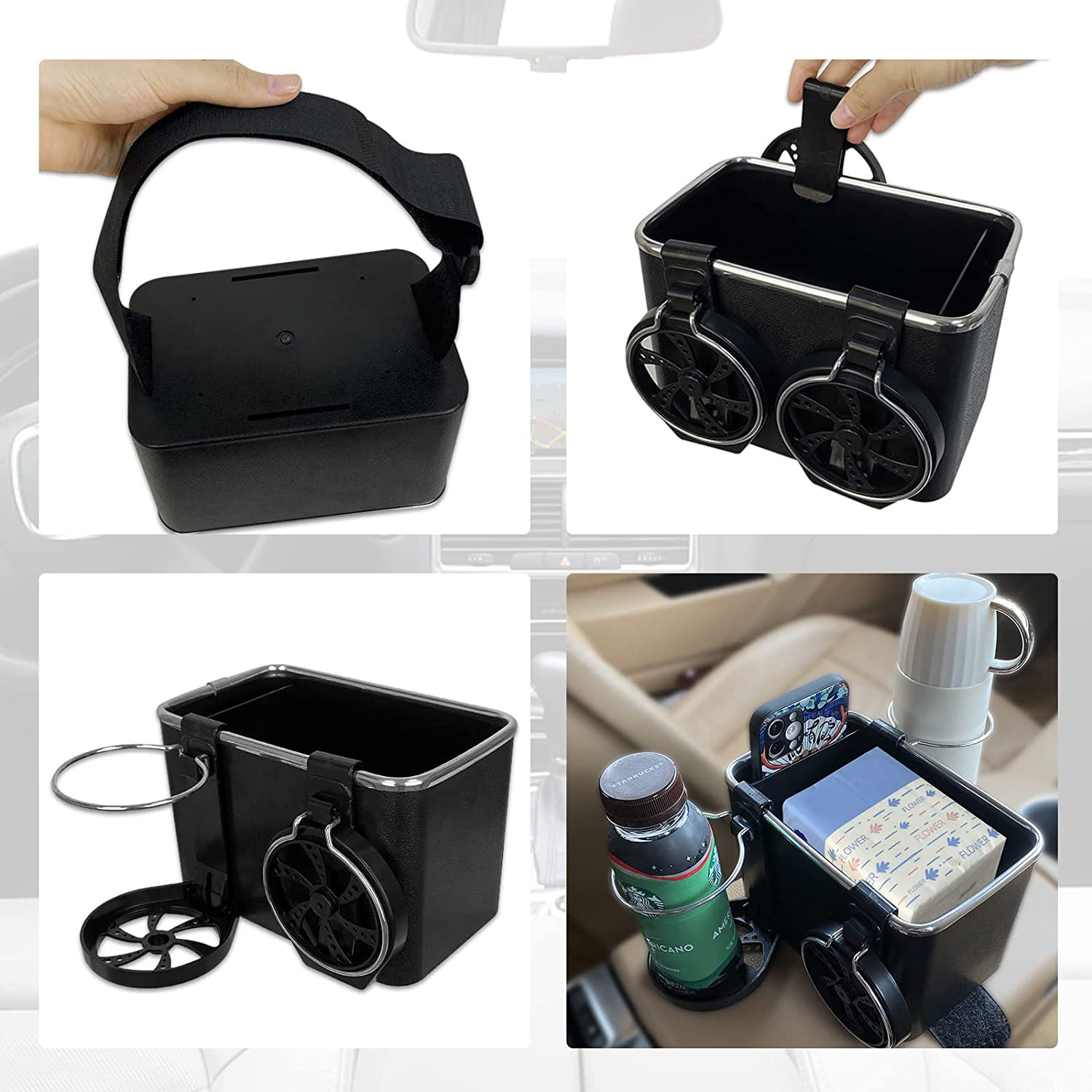 (🔥Last Day Promo - 49% OFF🔥) Car Armrest Storage Box Water Cup Holder, Buy 2 Get Extra 10% OFF & Free Shipping
