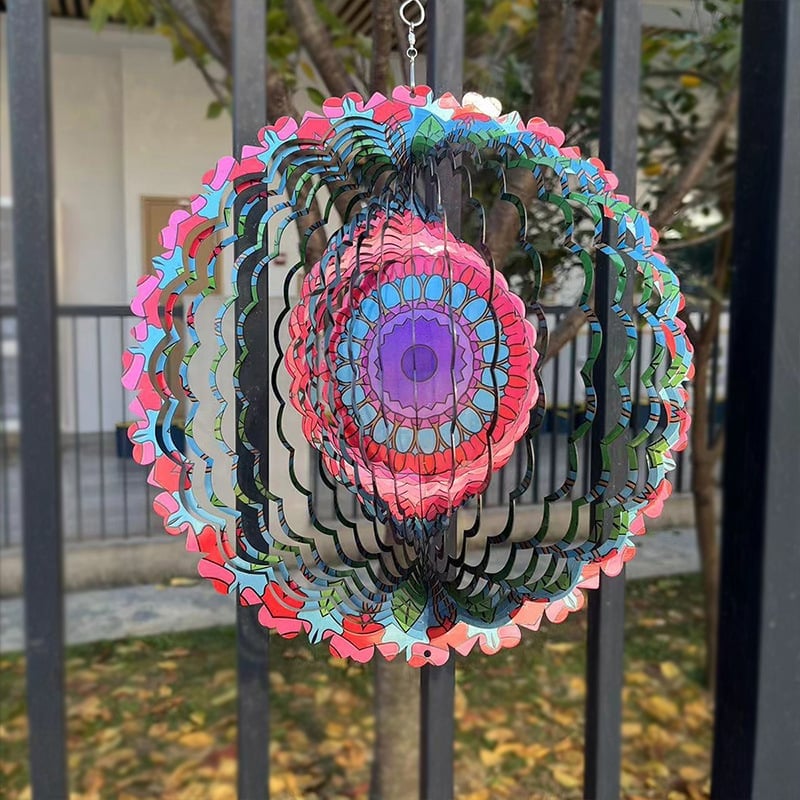 🔥Heißer Verkauf 49% Rabatt🎄3D Bunte Wind Spinning Mandala