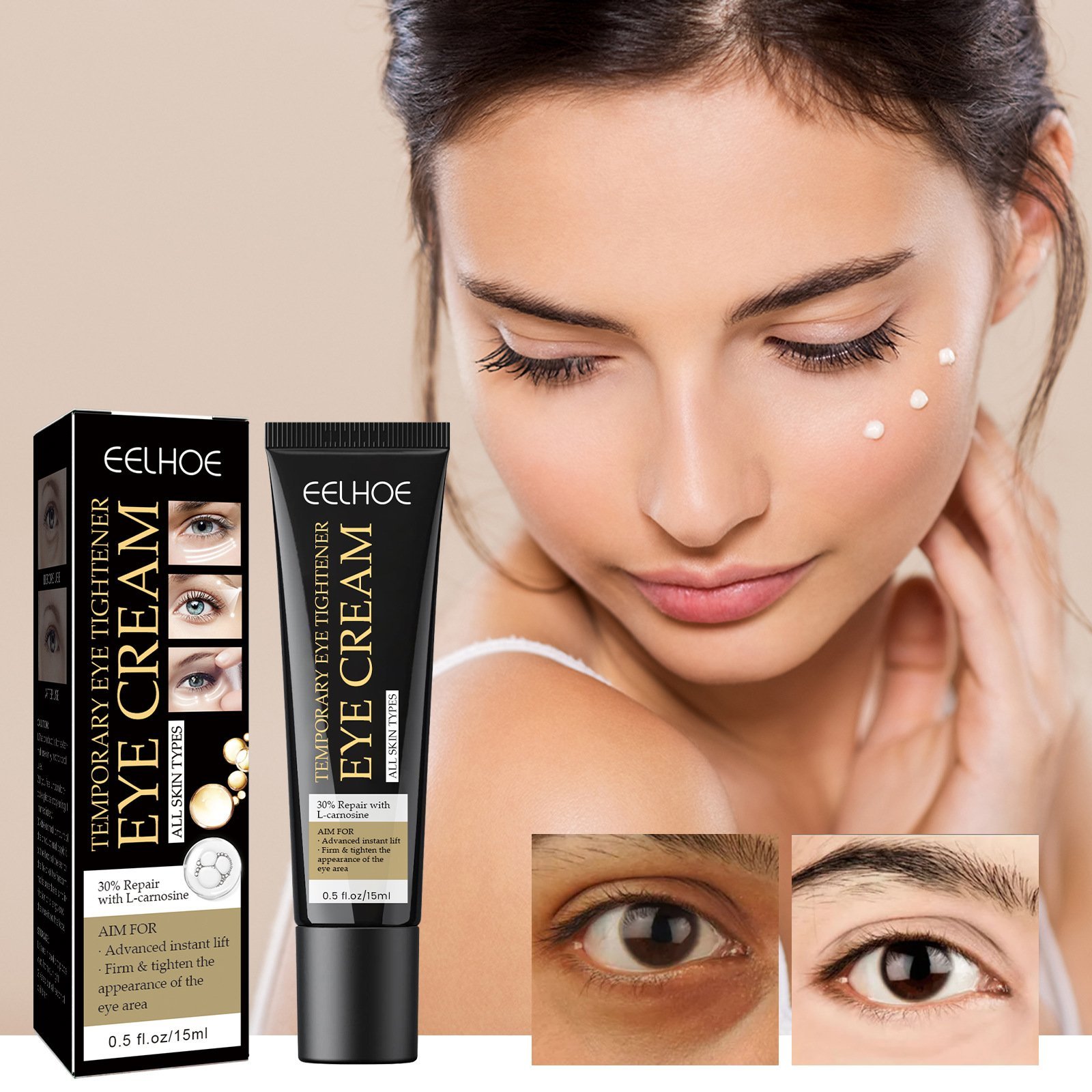 Hot Sale Now-Temporary Firming Eye Cream(Video of the same eye cream)