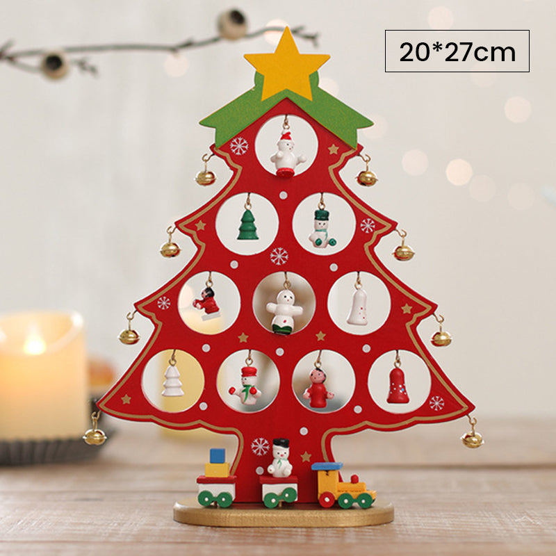 (🎄2022 Christmas Hot Sale- 49% OFF) DIY Wooden Mini Christmas Tree Set-Buy 4 Get Extra 20% OFF