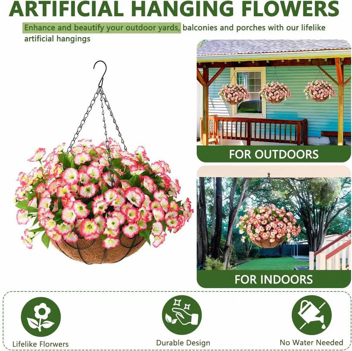 💖Last Day 49% OFF - UV Simulation Artificial Petunias
